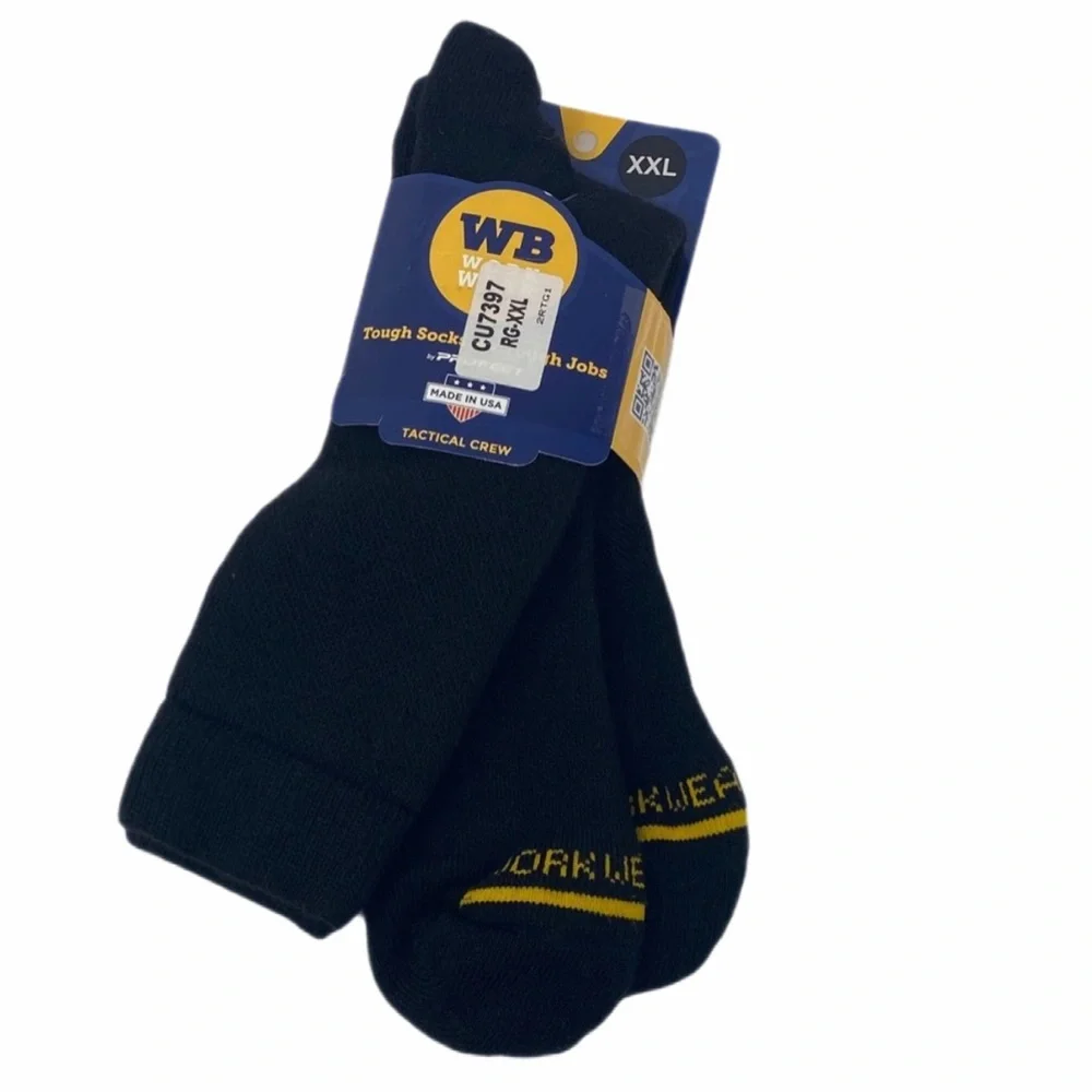 Men's Black Tactical Crew Socks
